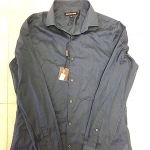 NEW Michael Kors Slim Fit Chambray Shirt (Mens M)